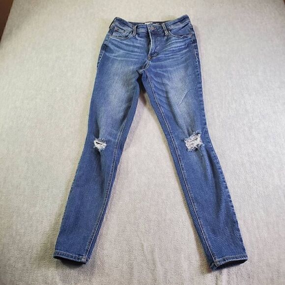 Old Navy Denim - Old Navy Jeans Womens 4 Blue Rockstar Super Skinny High Rise Denim